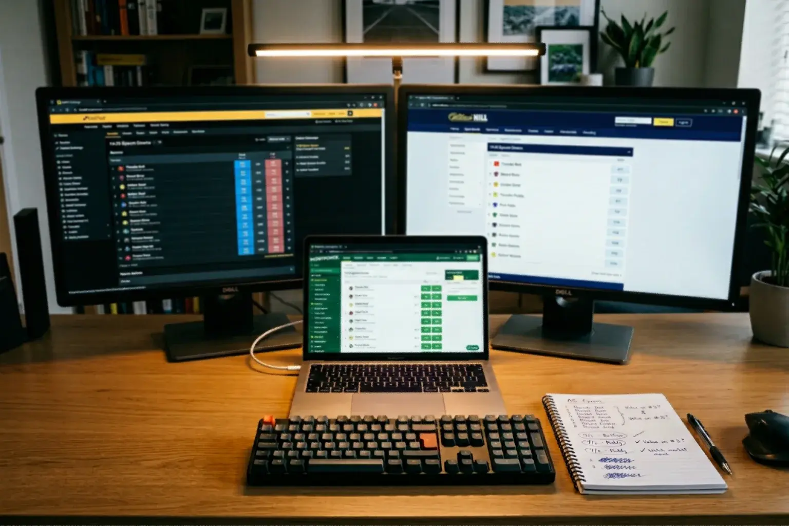 Side-by-side comparison of horse racing odds across multiple bookmaker screens